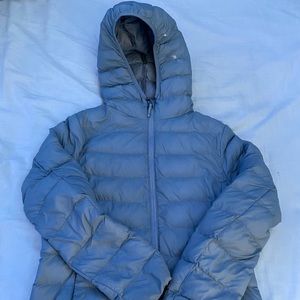 Uniqlo girls puffer jacket (light blue)
